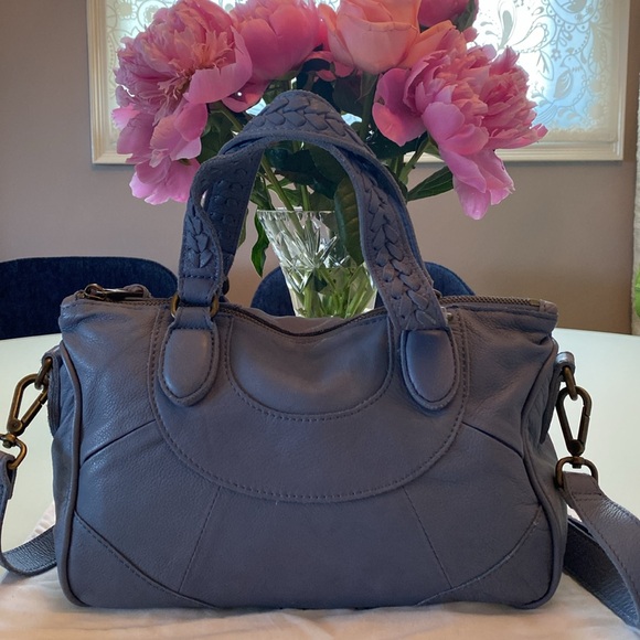 Liebeskind periwinkle blue leather Crossbody - Picture 2 of 9